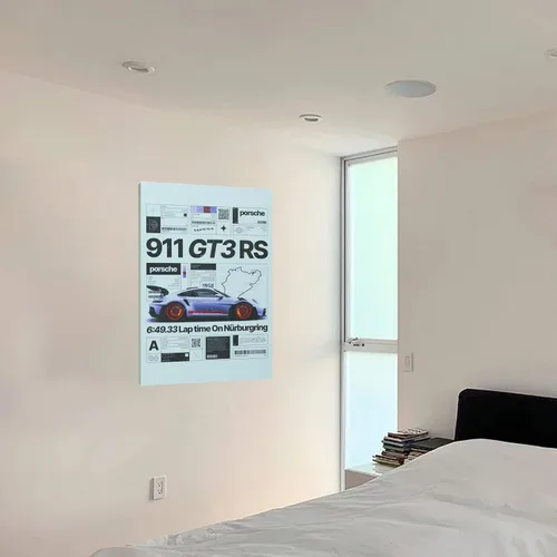 Miniatura 6 de Póster de Supercar 911 GT3RS - Póster de carreras para pared, lienzo vintage, arte de pared, pósteres de pintura en lienzo para regalo