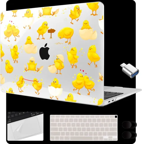 Miniatura 17 de MEEgoodo para MacBook Air de 13.3 pulgadas, funda 2021 2020 2019 2018 A2337 M1 A2179 A1932, carcasa transparente para MacBook Air M1, carcasa dura
