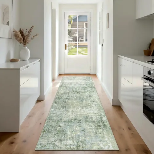 Miniatura 48 de Alfombra lavable de 4 x 6 pies para sala de estar, alfombra grande moderna para comedor y dormitorio, antideslizante, pelo bajo, 4 x 6 pulgadas