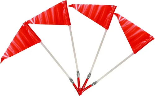 Cannon Sports Banderas de esquina para fútbol, bastones de agilidad de campo ajustables, juego de 4 piezas para entrenamiento y práctica de fitness