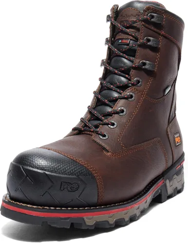 Miniatura 13 de Timberland PRO Botas de trabajo industriales para hombre de 6.0 pulgadas, Boondock, con puntera de composite, impermeables y aisladas Marrón