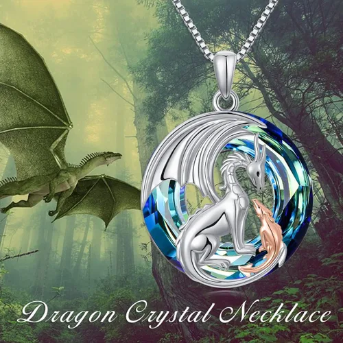 Miniatura 2 de MEIDERBO Collar de animales de plata de ley 925 collares de madre e hija regalos de joyería para madre hija niños mujeres adolescentes niñas pareja