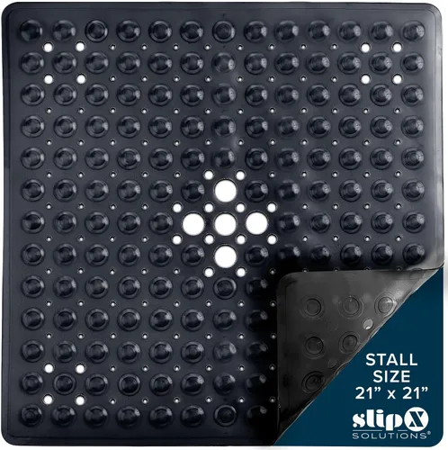 Miniatura 9 de SlipX Solutions - Alfombrilla cuadrada para ducha que proporciona una resistencia fiable a los deslizamientos