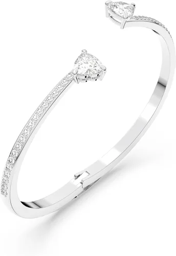 Miniatura 4 de Swarovski - Colección de pulseras de corazón Soul, acabado de rodio, cristales transparentes