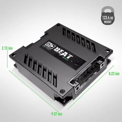 Miniatura 4 de Banda Audiopart BEAT 3001 Amplificador de coche 3000 W RMS Monoblock Clase D 1 Ohm Amplificador de audio de coche de rango completo, amplificador