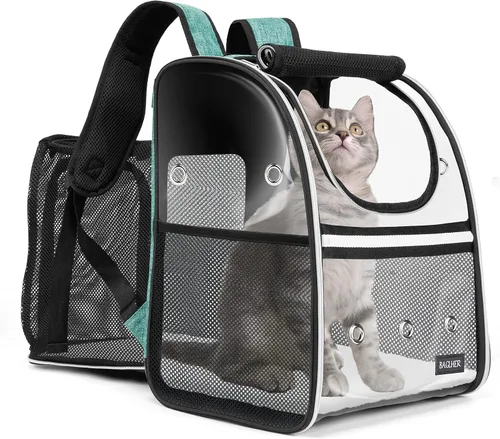 Miniatura 18 de BAGLHER Mochila transportadora para gatos, transportadora de malla para perros medianos y pequeños, gatos, cachorros, gatitos, conejitos de hasta 18