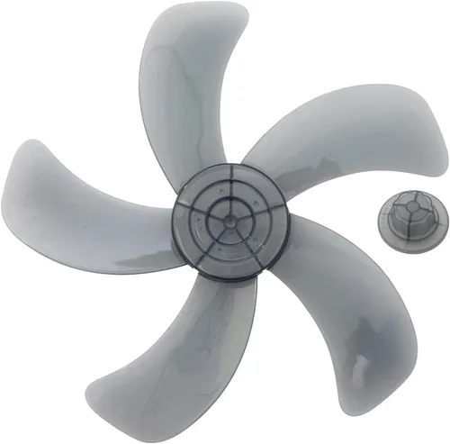 Miniatura 11 de Reemplazo de la hoja del ventilador de plástico para ventilador de pie ventilador de mesa accesorios generales con cubierta de tuerca negro A 10