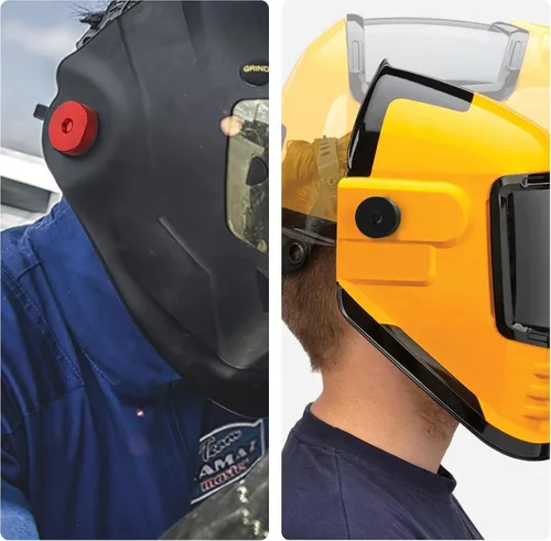 Miniatura 3 de Sujetadores de campana de soldadura, capucha de soldadura de aleación de aluminio para casco de tuberías con arandela de silicona antideslizante