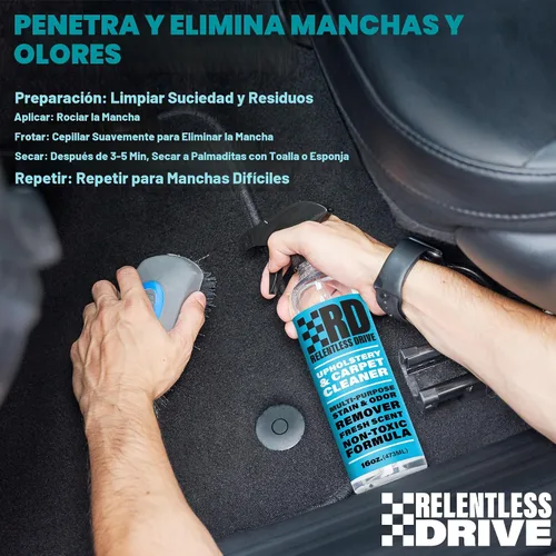 Miniatura 5 de Limpiador de asientos de tapicería y alfombras para interiores de automóvil, seguro para todos los autos, para alfombras, asientos, alfombrillas