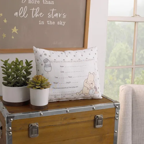 Miniatura 4 de Disney Winnie The Pooh - Almohada decorativa de recuerdo, almohada personalizada, marfil, azul, amarillo (6404709P)
