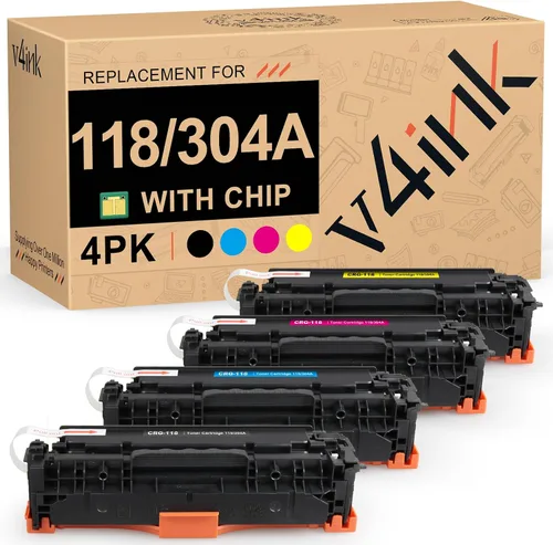 Miniatura 8 de v4ink 1PK Cartucho de tóner remanufacturado de repuesto para Canon 118 CRG118 HP 304A CC530A Tinta de tóner negro para impresora Canon ImageClass
