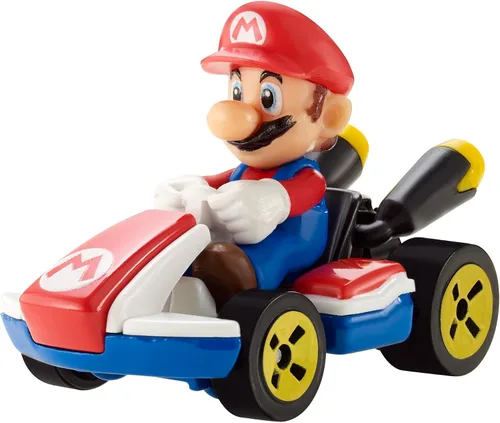 Miniatura 4 de Colección de Vehículos de Réplica Fundidos a Presión Hot Wheels Mario Kart a Escala 1:64, Juguetes Coleccionables