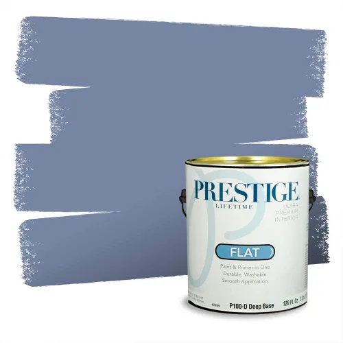 Miniatura 279 de Pintura Exterior + imprimación PRESTIGE, todo-en-uno, 1 galón, acabado mate, color comparable al Valspar* Royal Gray* VS151-Gris real