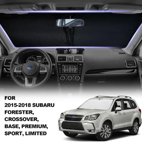 Miniatura 3 de Parasol para parabrisas delantero mejorado 2026 apto para Subaru Forester Crossover, Base, Premium, Sport, Limited 2015-2018, plegable, mantiene tu