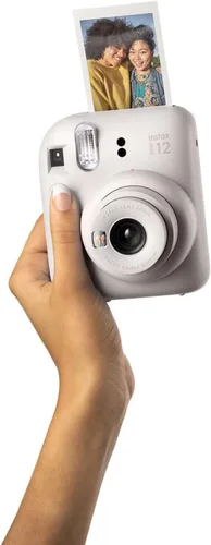 Miniatura 6 de Fujifilm Instax Mini 12 - Cámara instantánea color blanco arcilla + funda personalizada mínima + película Fuji Instax de 20 hojas, paquete doble