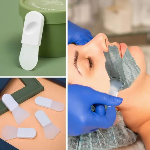 Miniatura 6 de Philbinden - 4 cepillos aplicadores de máscara facial, cepillo de silicona suave para máscara facial, espátula de maquillaje portátil para máscara