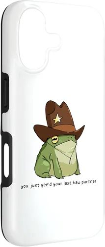 Miniatura 3 de Funny You Just Yee'd Your Last Haw Partner Cowboy Frog Meme - Funda para iPhone 17