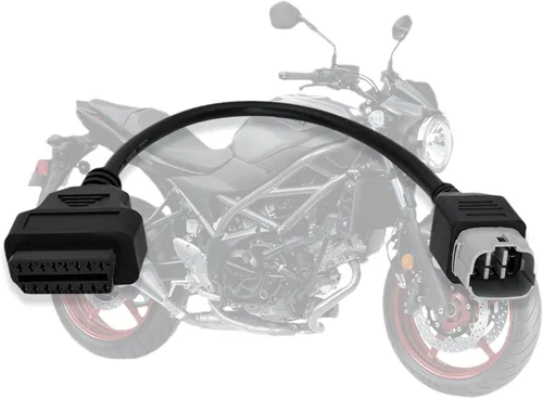Adaptador OBD2 apto para Suzuki 6 pines a 16 pines cable de diagnóstico de motocicleta, para GSX-R125/1000R, para GSX-S1000F, para GSX-S 125/750