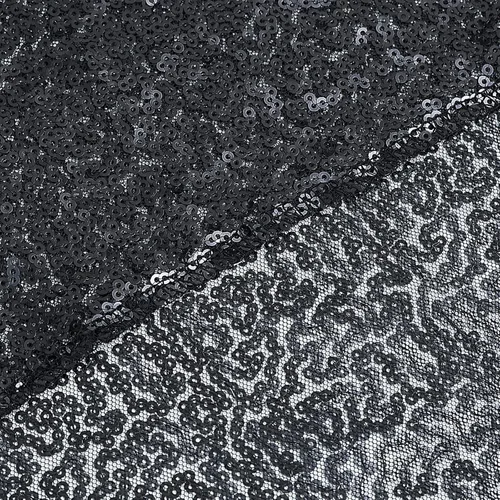 Miniatura 9 de Sugargirl Telón de fondo de lentejuelas negro para Halloween, 4 paneles de 2 pies x 8 pies, cortinas brillantes con purpurina, fondo negro