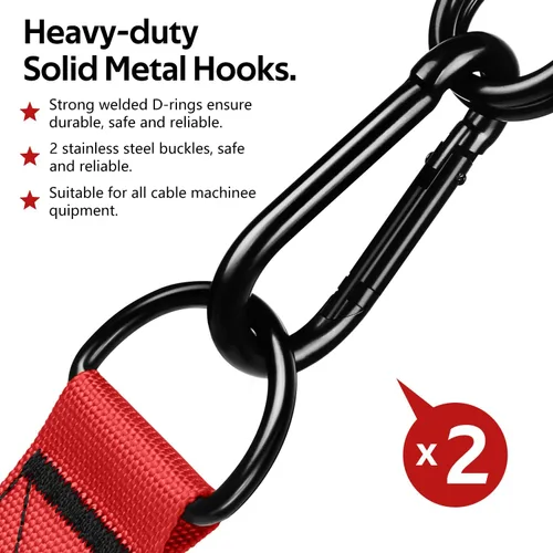 Miniatura 4 de Manijas de Ejercicio WALITO, Reemplazo de Accesorios de Cable para Equipo de Gimnasio en Casa, Sistema de Poleas, Pilates, Bandas de Resistencia