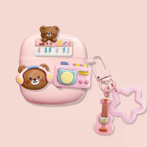Miniatura 9 de Bonita funda diseñada con dibujos animados para AirPods 4 y AirPods de 4ª generación con cancelación activa de ruido (2024) funda protectora