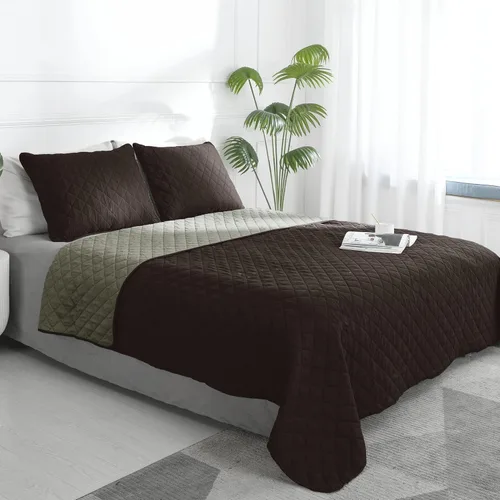 Miniatura 35 de Easy-Going - Juego de colcha reversible tamaño king con 1 colcha y 2 fundas de almohada, colcha de cama suave, edredón de microfibra liviano Gris