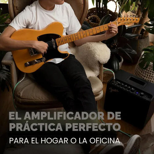Miniatura 6 de Fender Mustang LT25 Amplificador de guitarra, amplificador combinado de 25 W, con 2 años de garantía, 30 efectos preestablecidos con interfaz
