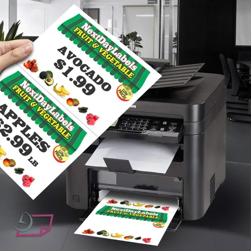 Miniatura 3 de NextDayLabels - Cartulina perforada blanca de tamaño carta, 75 libras (7.16 oz/m²), 2 por página, las tarjetas miden 8.5 x 5.5 pulgadas, compatible