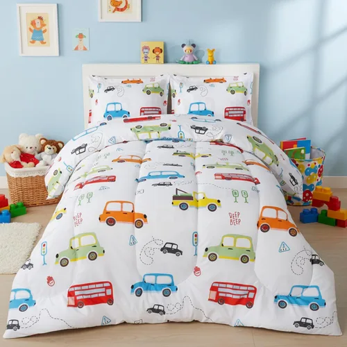 Miniatura 9 de Utopia Bedding - Juego de edredón reversible para todas las estaciones en negro y gris con 2 fundas de almohada, juego de ropa de cama de microfibra