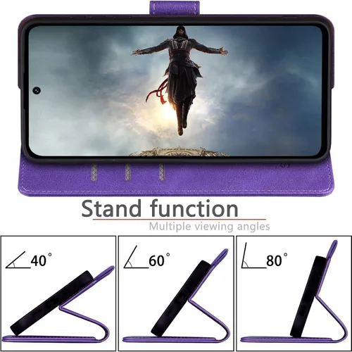 Miniatura 6 de SUANPOT Funda de piel tipo cartera para Samsung Galaxy A53 5G con tarjetero RFID para tarjetas de crédito Flip Folio Book Funda a prueba de golpes