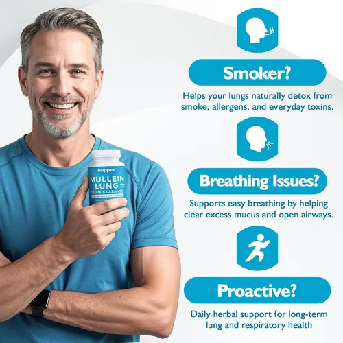 Miniatura 4 de Extracto de hoja de gordolobo para desintoxicación y limpieza pulmonar – Limpieza pulmonar natural para fumadores – Suplemento de salud pulmonar 9