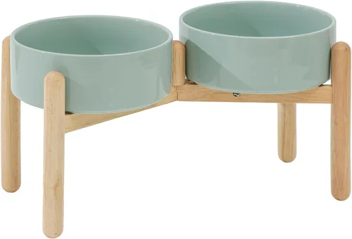 Miniatura 15 de Havniva Cuenco elevado de cerámica de 6.1 pulgadas para perros con soporte para platos de perros de razas pequeñas y medianas, cuenco de comida y 2