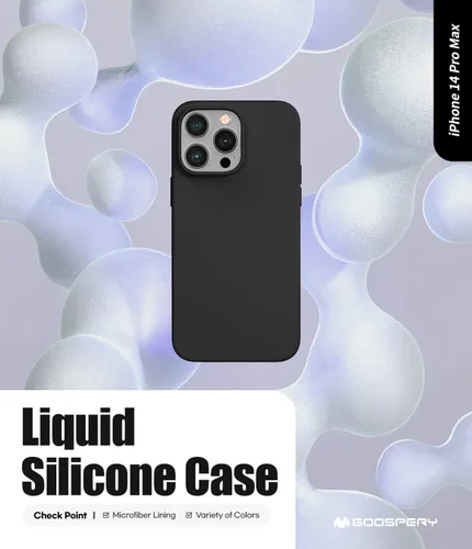 Miniatura 2 de GOOSPERY Funda de silicona líquida para iPhone 14 Pro Max
