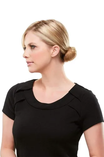 Miniatura 2 de Top Notch Mid Length Clip In Hair Topper Crown Jon Renau Womens Double Monofilament Top Addition Easihair Color FS26/31S6