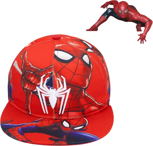 Miniatura 2 de Marvel Comics - Disfraz de Spiderman para hombre, bordadoimpreso, gorra de béisbol