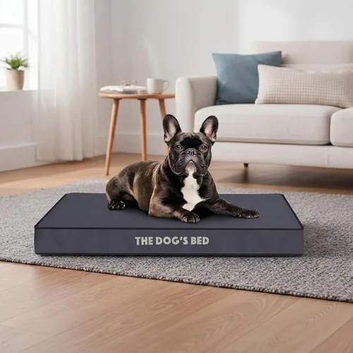 Miniatura 6 de The Dog's Bed - Cama ortopédica para perro, gris medio con ribete negro, impermeable, cama de apoyo con fundas reemplazables lavables, aprobada por