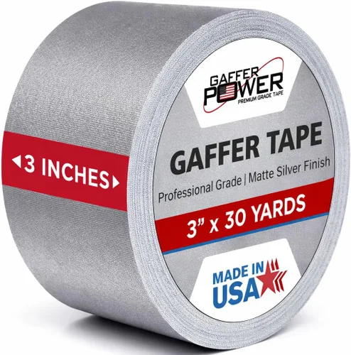 Miniatura 10 de Gaffer Power cinta de tela profesional, con calidad premium. Hecha en Estados Unidos. Cinta de tela resistente. No reflexiva. Multipropósito. Mejor