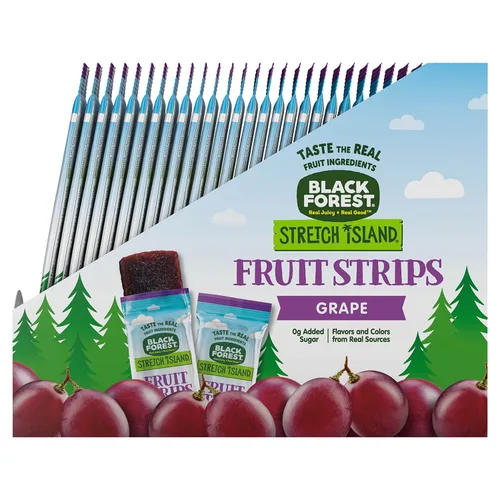 Miniatura 3 de Black Forest Stretch Island - Tiras de frutas, sabor a uva, tiras de 0.5 onzas (paquete de 30)