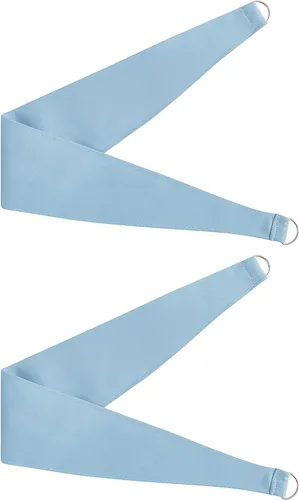 Miniatura 7 de Bujasso- 2 cortinas 80% blackout azul cielo c/capa superpuesta traslúcida, doble capa térmica y aislante p/mezclar y combinar, parte superior