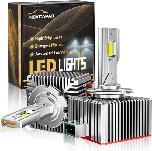 Miniatura 8 de Bombilla LED D1R D1S, 120 W de alta potencia, 24000 lm +600% de brillo, 6500 K blanco frío, haz alto y bajo, Plug and Play, bombillas LED D1S Canbus