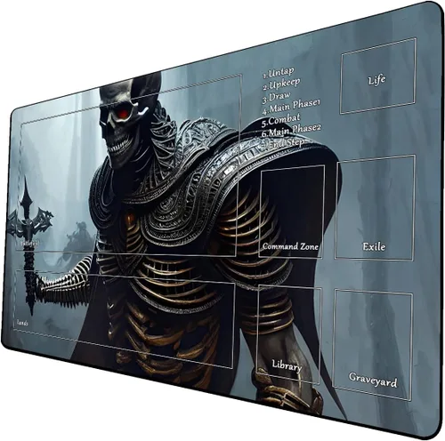 Miniatura 43 de Tapete de juego de cartas coleccionables AI Painting – Tapete de juego MTG con zonas, 24 x 14 pulgadas, tapete de juego MTG de alta calidad – El