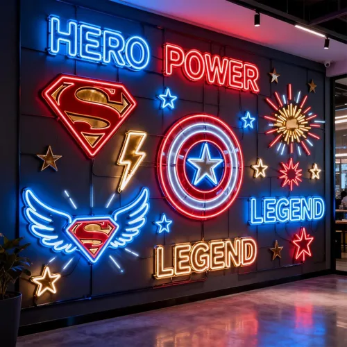 Letrero de neón con logotipo personalizado, logotipo de negocio LED personalizado con UV impreso, letrero de logotipo de neón personalizado que se