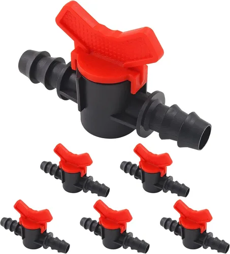 Miniatura 7 de Válvula de interruptor de riego por goteo de 1/2 pulgada, válvula de bola de 0.630 in, interruptor de cierre de tubería, válvula de acoplamiento