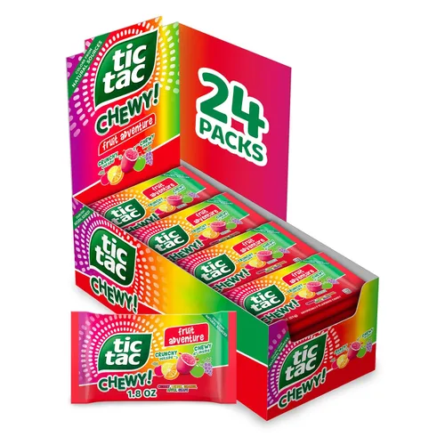 Miniatura 13 de TIC TAC CHEWY! Fruit Adventure Candy, caramelo masticable afrutado, 7 onzas (el embalaje puede variar)