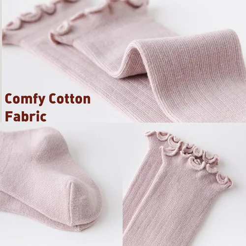 Miniatura 26 de DRESHOW BQUBO - Calcetines de punto para bebé, calcetines de algodón para niñas pequeñas