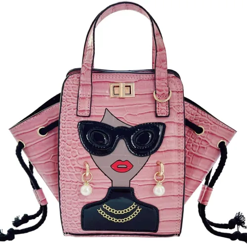 Bolso de mano de piel sintética con asa superior 3D para mujer, bolso de mano para mujer, bolso cruzado tipo hobo