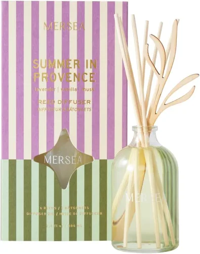 Miniatura 8 de MERSEA - Difusor de aceite de vidrio perfumado con diseño de flores de cabaña, bambú (3.4 onzas líquidas)