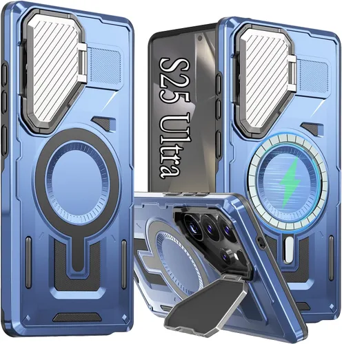 Miniatura 10 de para Galaxy S24 Plus Funda Magnética, Funda Resistente y Rugosa con Protección contra Caídas [Compatible con Carga Inalámbrica Rápida] Funda