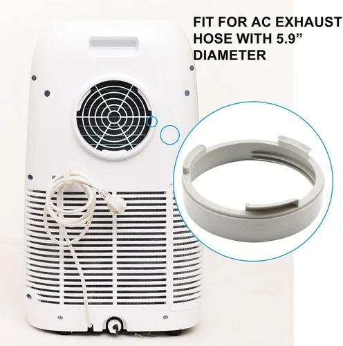 Miniatura 2 de Acoplador de manguera de escape portátil de aire acondicionado de 5.9 pulgadas, adaptador de ventana, conector de A/C, apto para puerto de escape