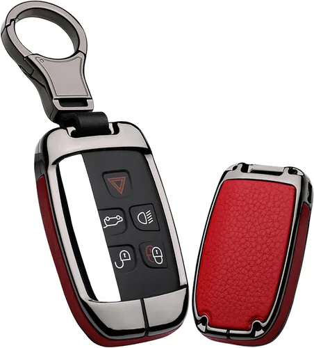 Miniatura 11 de ontto Funda para Llaves Compatible con Land Rover Estuche de Llave de Metal y Cuero Portallaves con Llavero